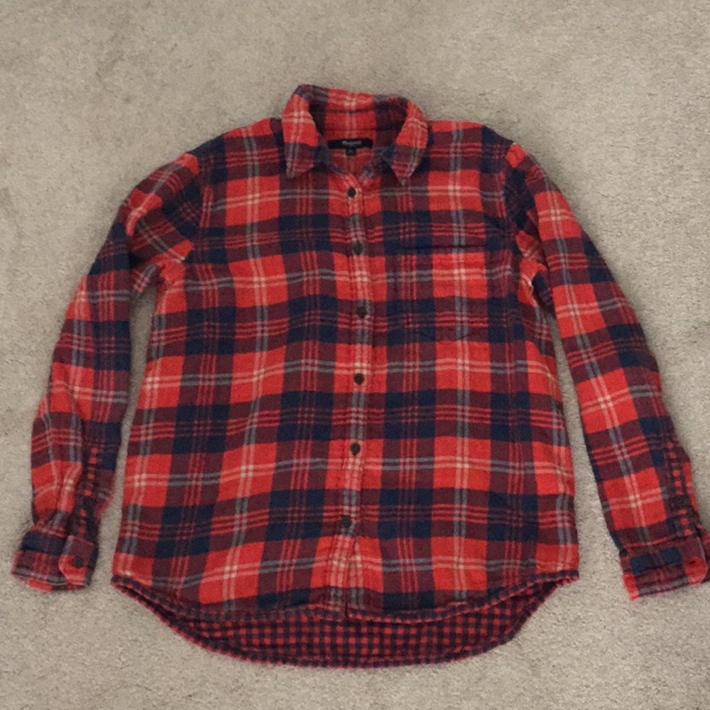 Red plaid flannel